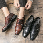 The Embossed Derby – Genuine Leather Dress Shoe