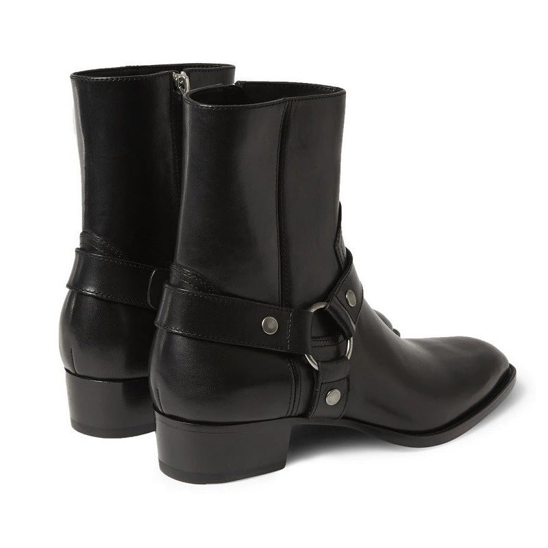 The Vienna Boot – Pointed-Toe Leather Chelsea