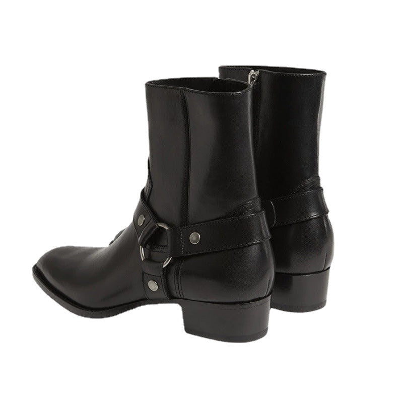 The Vienna Boot – Pointed-Toe Leather Chelsea