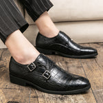 The Embossed Derby – Genuine Leather Dress Shoe