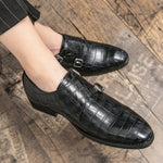 The Embossed Derby – Genuine Leather Dress Shoe
